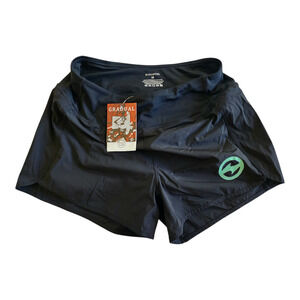 G Gradual Women's Running Shorts Size M NWT Petal Hem Zipper Pocket Quick Dry